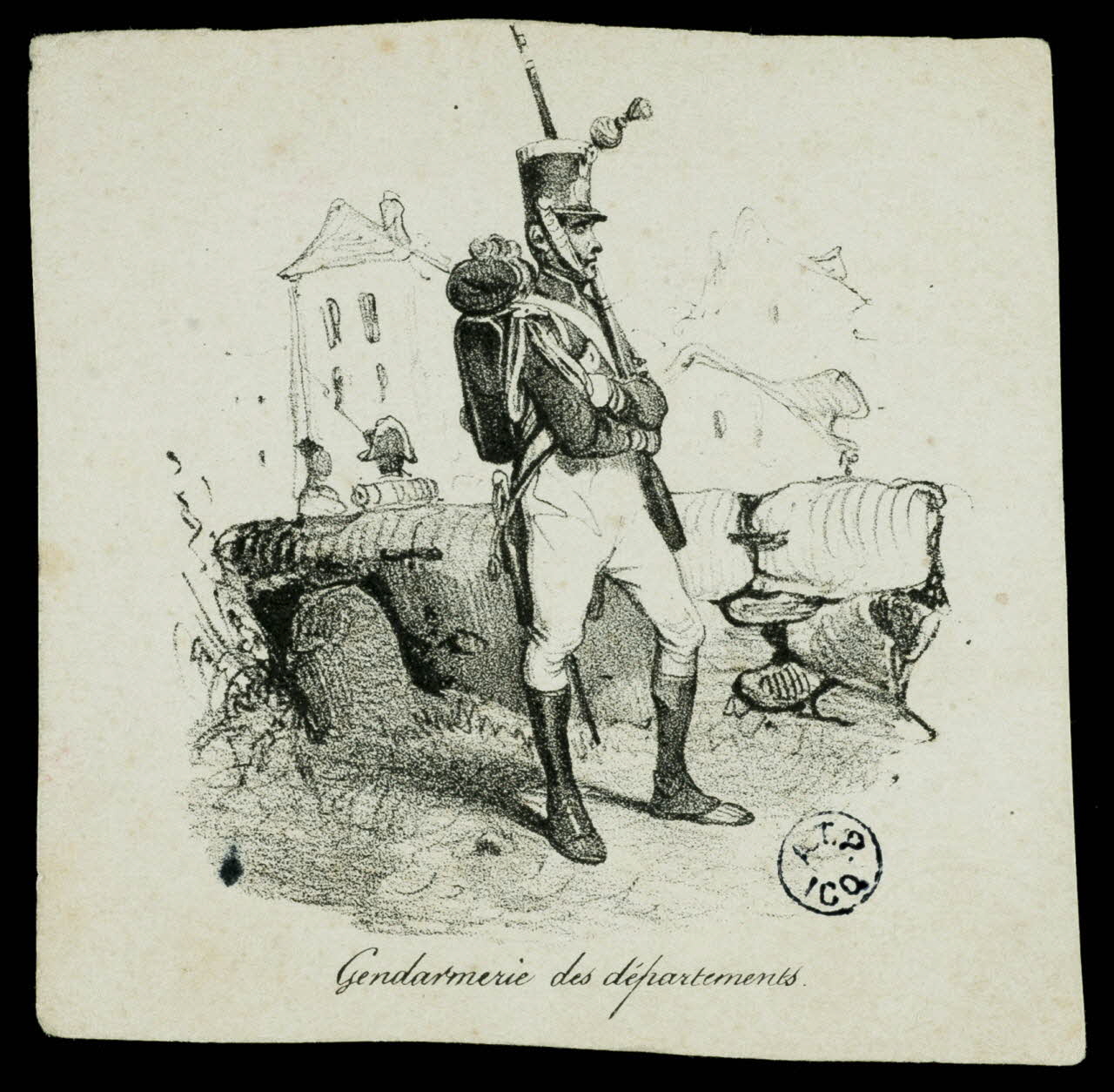 estampe Gendarmerie des départements. 1942.26.578 Photo