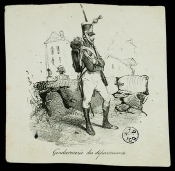 estampe Gendarmerie des départements. 1942.26.578  Photo