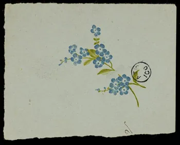 papier à lettre En-tête de lettre : myosotis 1942.26.603  Photo