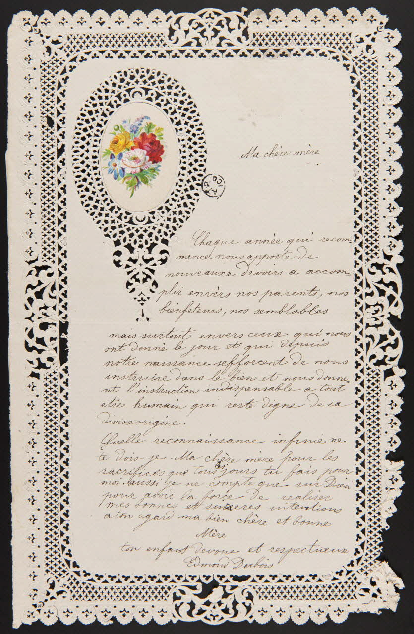 papier à lettre Lettre d'Edmond Derbois à sa mère 1942.26.606 Photo
