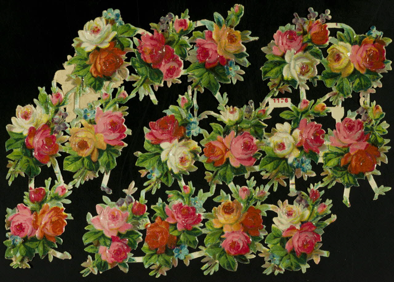 dentelle de papier Bouquets de fleurs 1895-1905 1942.26.611 Photo