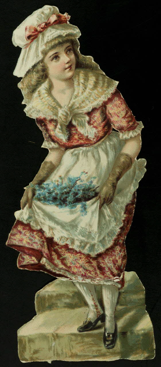 estampe Fillette portant des fleurs dans son tablier 1942.26.632 Photo