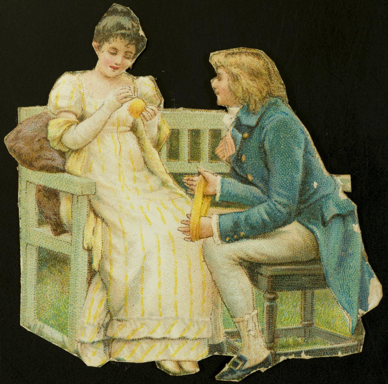 estampe Couple en conversation 1942.26.639 Photo