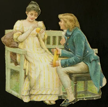 estampe Couple en conversation 1942.26.639  Photo