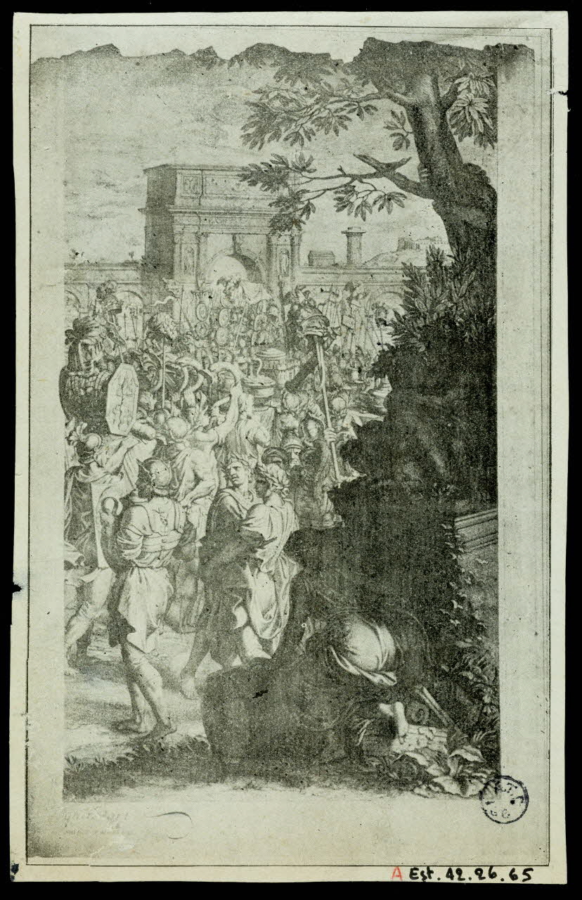 estampe Soldats romains à l'entrée d'une ville 1942.26.65 Photo