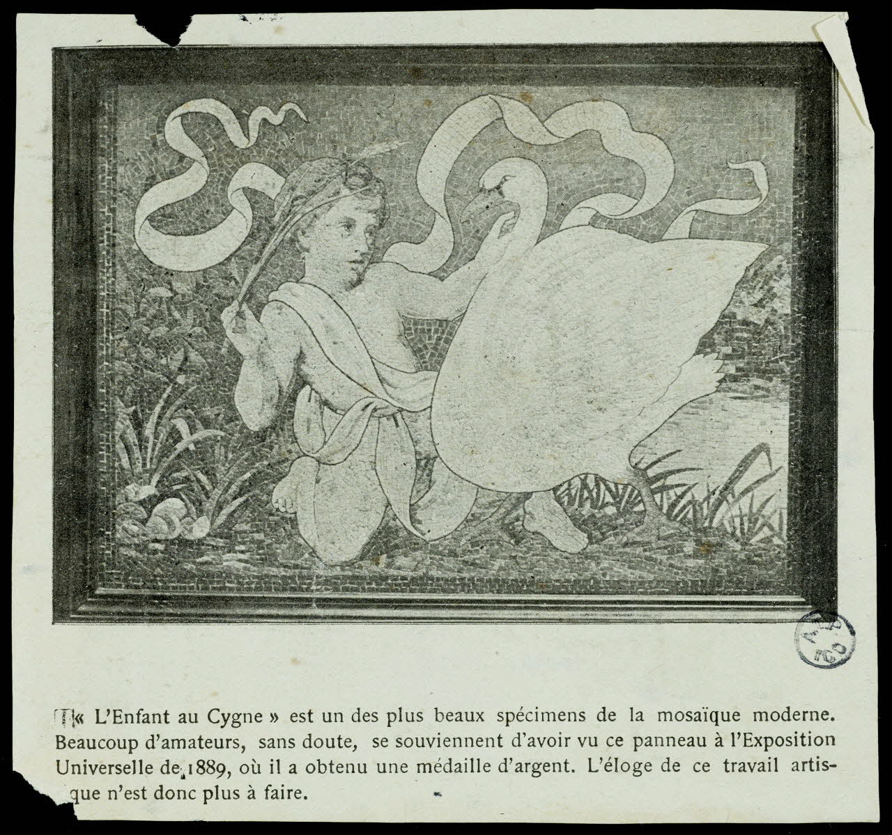 estampe "L'Enfant au Cygne" 1942.26.78 Photo