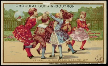 carte réclame LES JEUX - JE TIENS LA QUEUE DE MON LOUP 1942.26.99 Photo