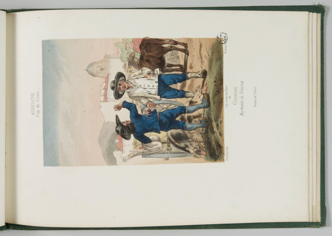 Bertrand Joannes ; Bour Charles ; Talbot (édit album Clermont  Marchands de Bestiaux. Paris 1858-1859 1942.27.10 Photo