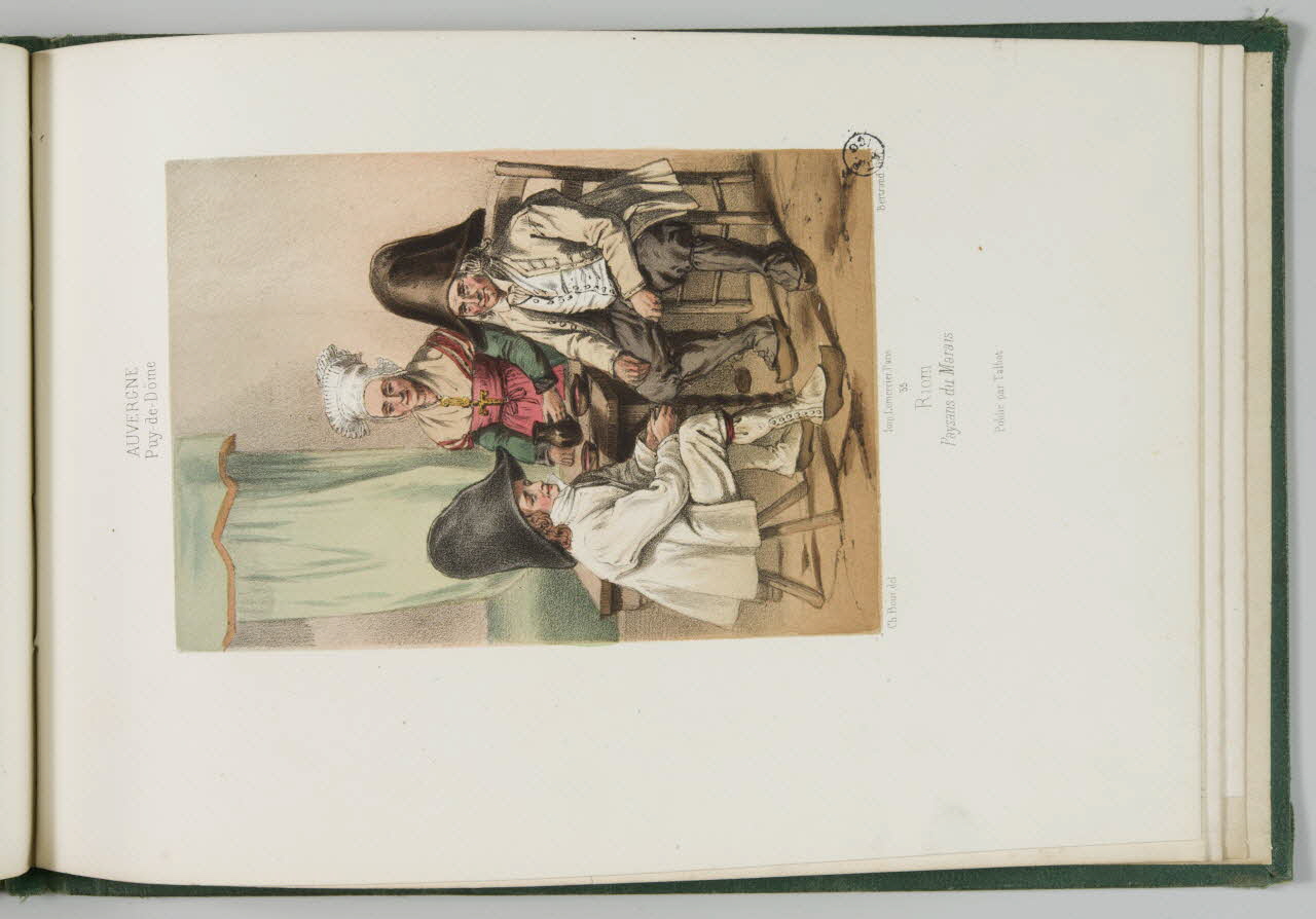 Bertrand Joannes ; Bour Charles ; Talbot (édit album Riom  Paysans du Marais Paris 1858-1859 1942.27.11 Photo