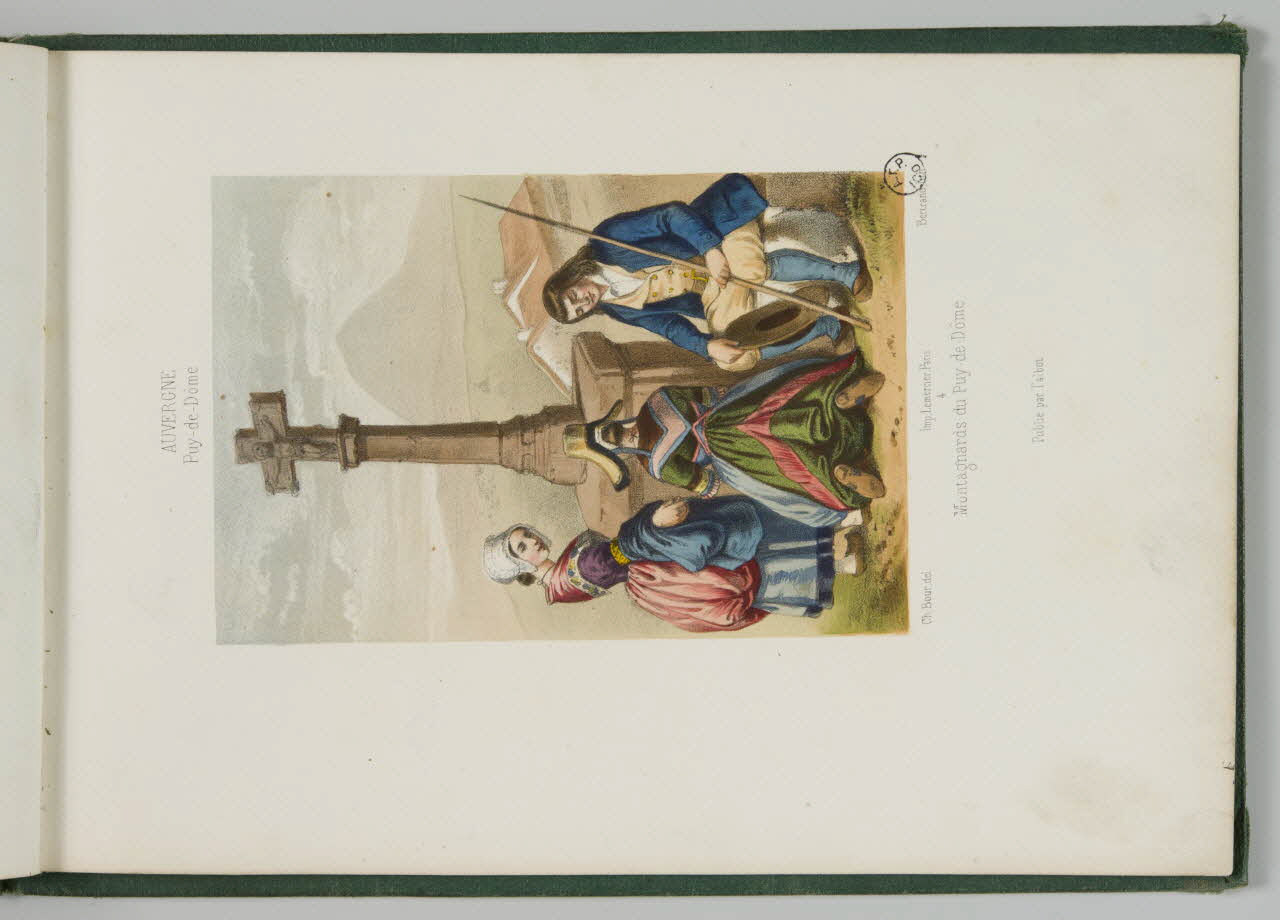 Bertrand Joannes ; Bour Charles ; Talbot (édit album Montagnards du Puy-de-Dôme Paris 1858-1859 1942.27.3 Photo