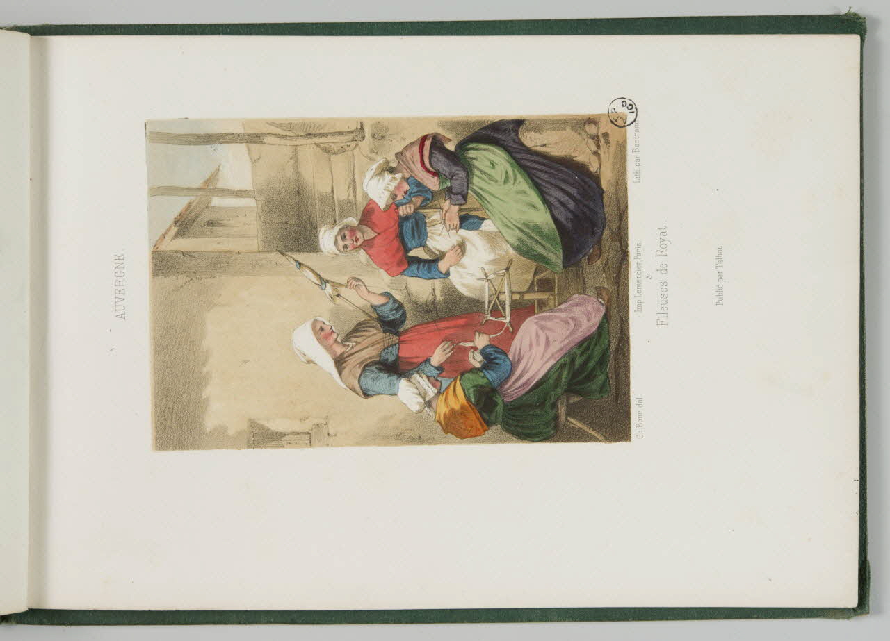 Bertrand Joannes ; Bour Charles ; Talbot (édit album Fileuses de Royat. Paris 1858-1859 1942.27.4 Photo