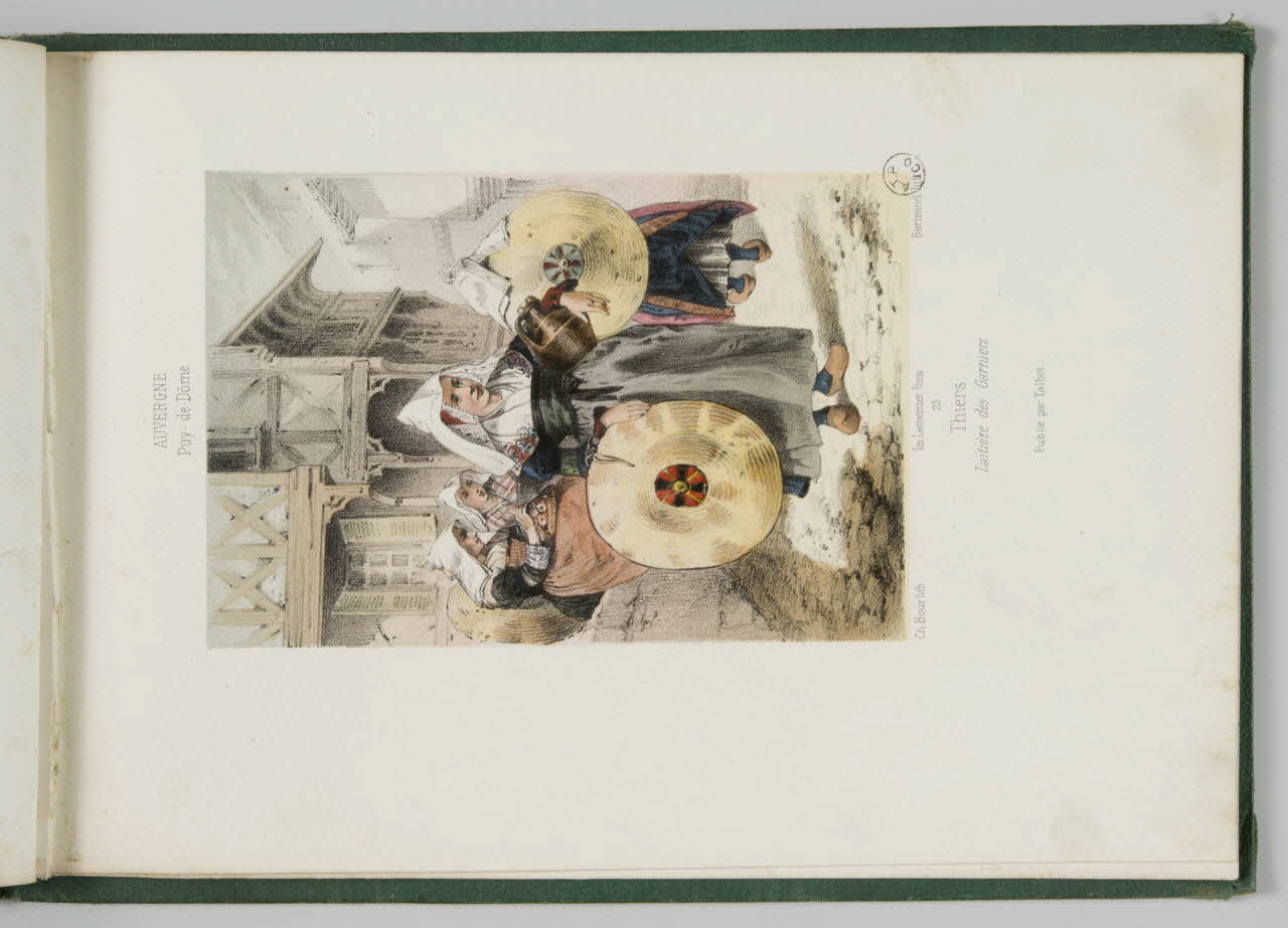 Bertrand Joannes ; Bour Charles ; Talbot (édit album Thiers.  Laitière des Garniers. Paris 1858-1859 1942.27.5 Photo
