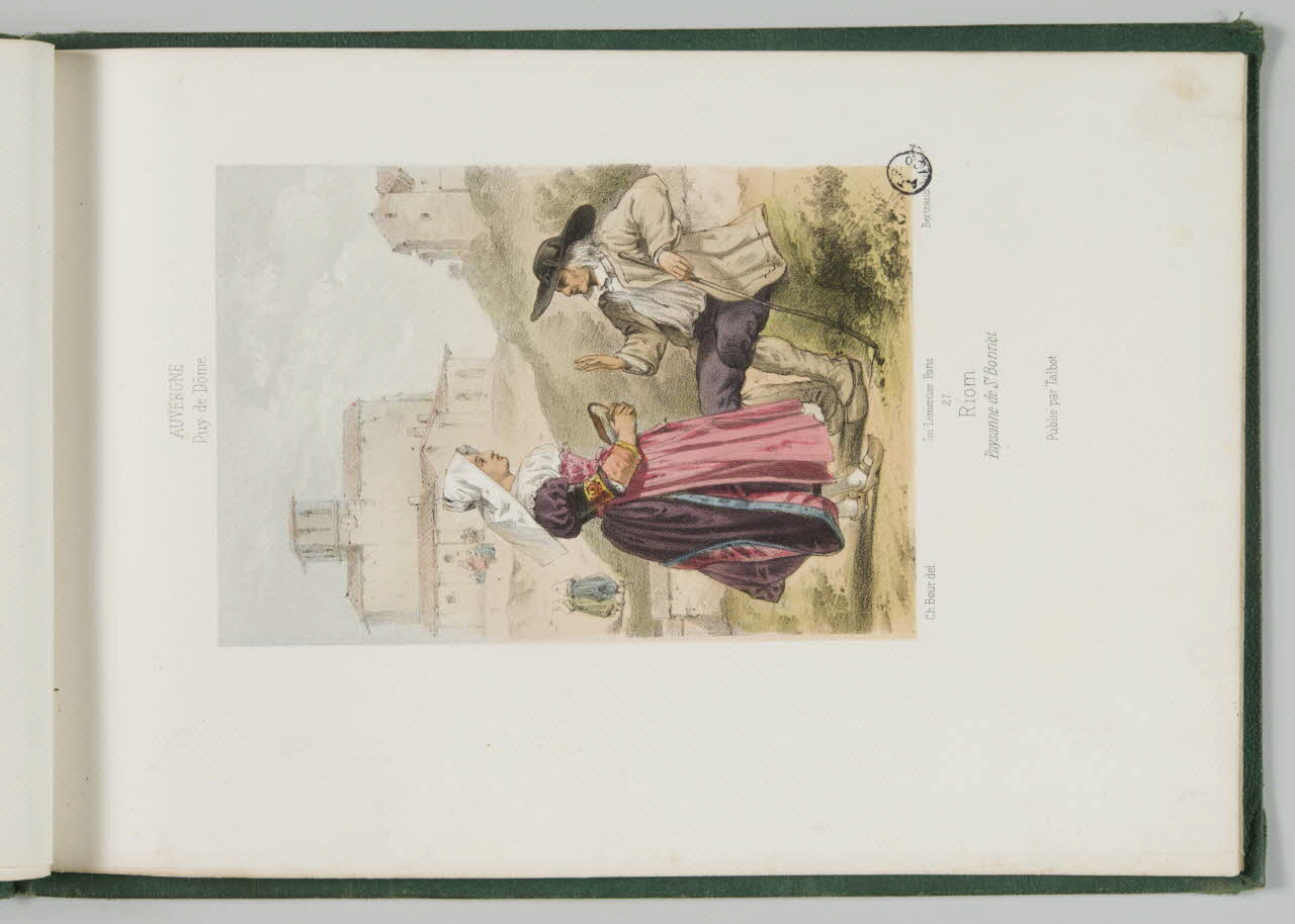 Bertrand Joannes ; Bour Charles ; Talbot (édit album Riom  Paysanne de St. Bonnet Paris 1858-1859 1942.27.7 Photo