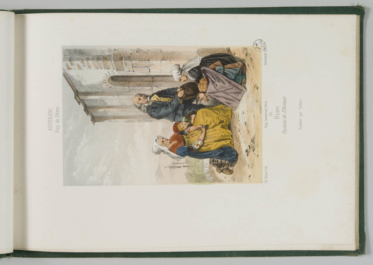 Bertrand Joannes ; Bour Charles ; Talbot (édit album Riom  Paysans de St. Bonnet Paris 1858-1859 1942.27.8 Photo