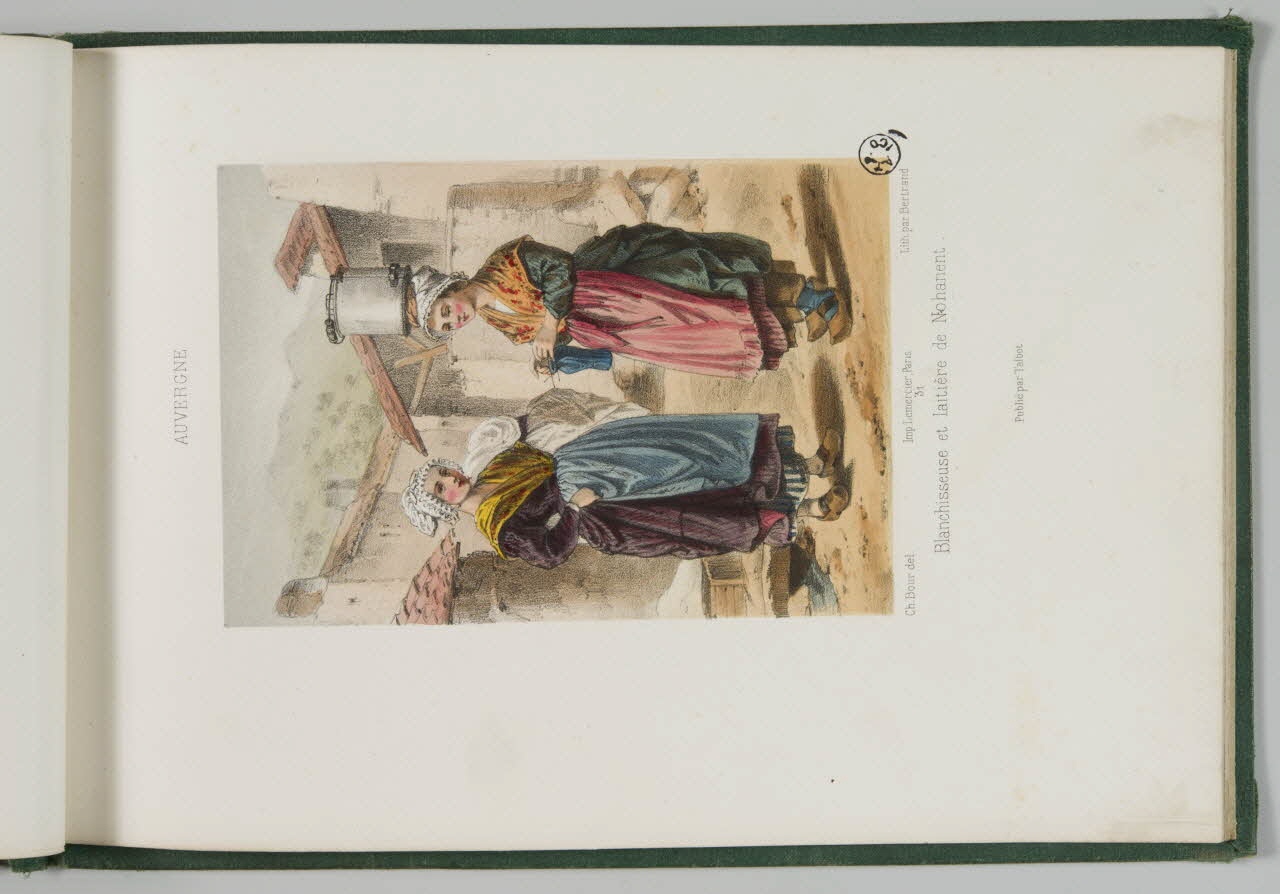 Bertrand Joannes ; Bour Charles ; Talbot (édit album Blanchisseuse et laitière de Nohanent. Paris 1858-1859 1942.27.9 Photo