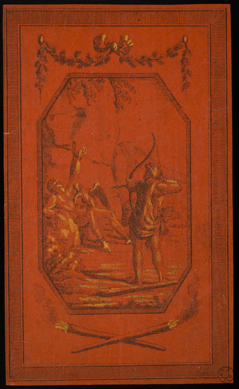 estampe Archer pointant son arc sur un homme 1942.3.123 Photo