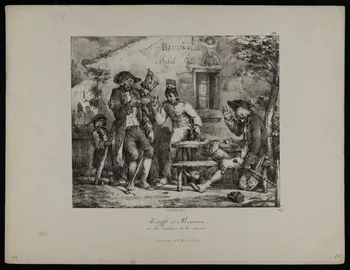 Nicolas T. Charlet ; Alliance des arts ; Villain estampe Krafft et Braunn  ou les victimes de la séduction Paris 1824 1942.3.17 Photo