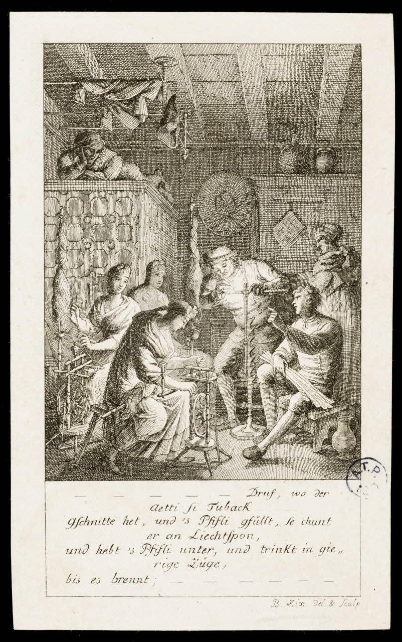 Benjamin Zix estampe Artisans à la lueur des chandelles Alsace, France 1797-1886 1942.3.21 Photo