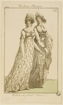 imagerie ancienne Costume Parisien.  Costume de grande Parure. France 1802 1942.3.3 Photo