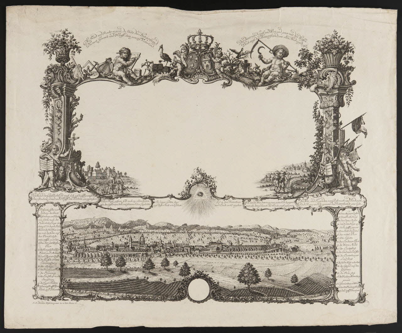 imagerie ancienne Village en Allemagne. Allemagne 1770 1942.3.52 Photo