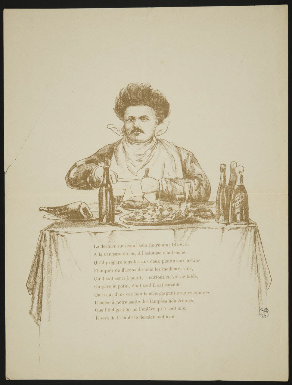 menu Le dernier survivant sera notre ami DUSCH, 1942.3.73 Photo