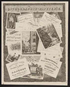estampe LITHOGRAPHIE, PAPETERIE. 1942.3.77  Photo