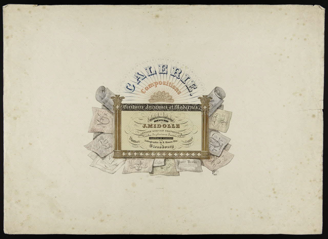 affiche publicitaire Ecritures Anciennes et Modernes 1942.3.78 Photo