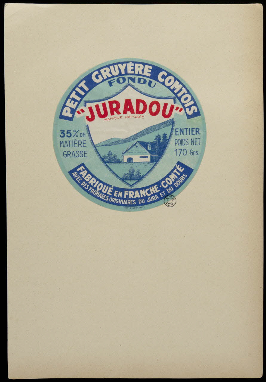 estampe "JURADOU"  PETIT GRUYERE COMTOIS 1942.5.19 Photo