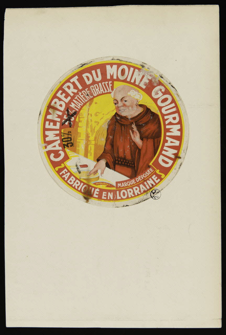 estampe CAMEMBERT DU MOINE GOURMAND 1942.5.43 Photo