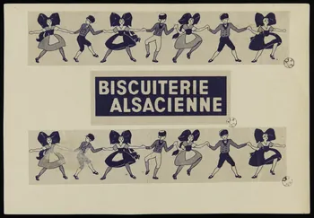 étiquette BISCUITERIE  ALSACIENNE 1942.5.6 Photo