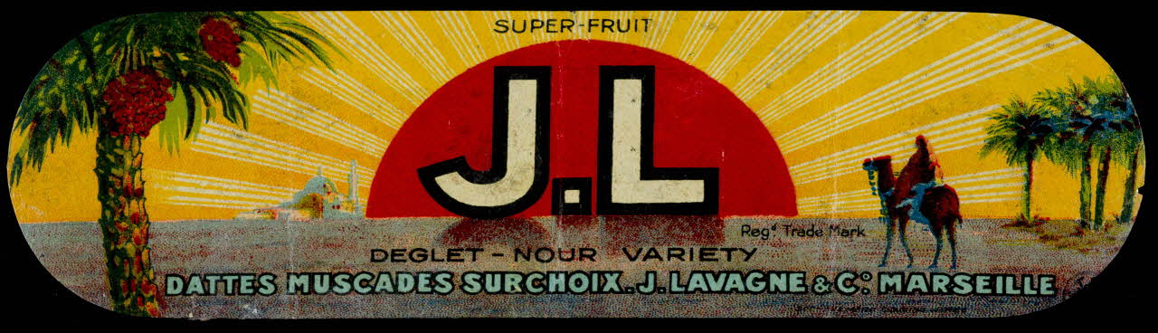 étiquette SUPER-FRUIT  J.L 1942.5.8 Photo