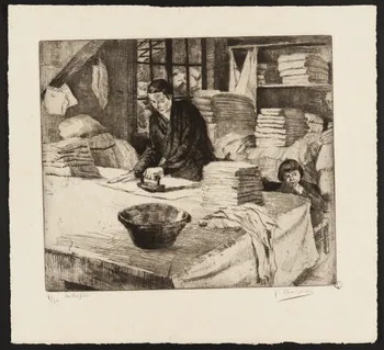 estampe La lingère 1932 1942.7.1  Photo