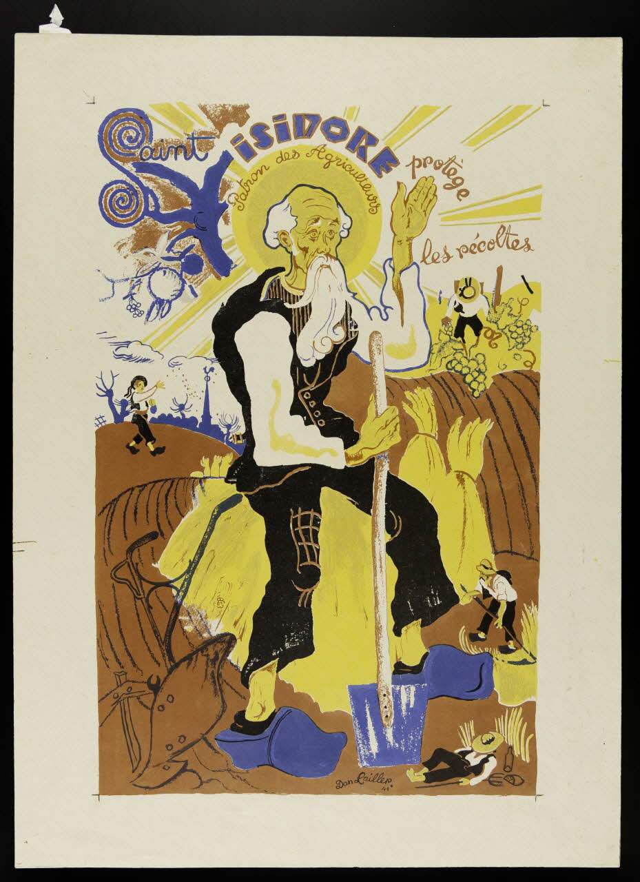estampe Saint ISIDORE protège  les récoltes 1942.9.1.3 Photo