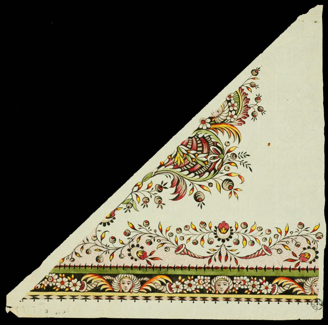 dessin Maquette de tissu 1943.1.11 Photo