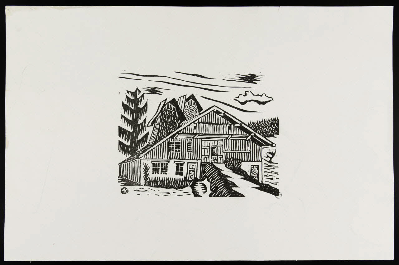 estampe Maison à la montagne 1943.10.2 Photo