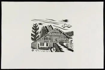 estampe Maison à la montagne 1943.10.2 Photo