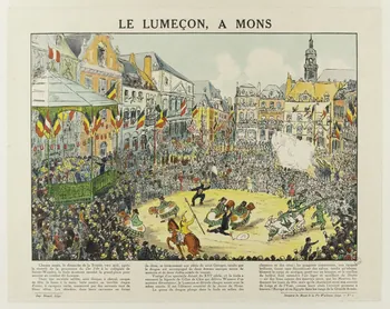 Léonard C. ; Benard S.A. estampe LE LUMECON, A MONS Liège 1923 1943.11.2 Photo