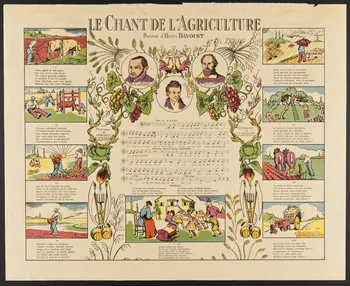estampe LE CHANT DE L'AGRICULTURE 1943.15.1 Photo