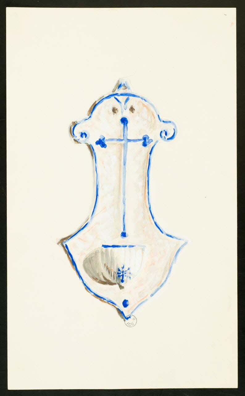 Jacques Pasquet dessin Bénitier 1943 1943.15.2 Photo