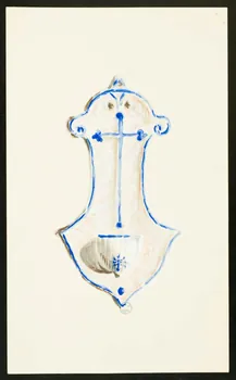 Jacques Pasquet dessin Bénitier 1943 1943.15.2  Photo
