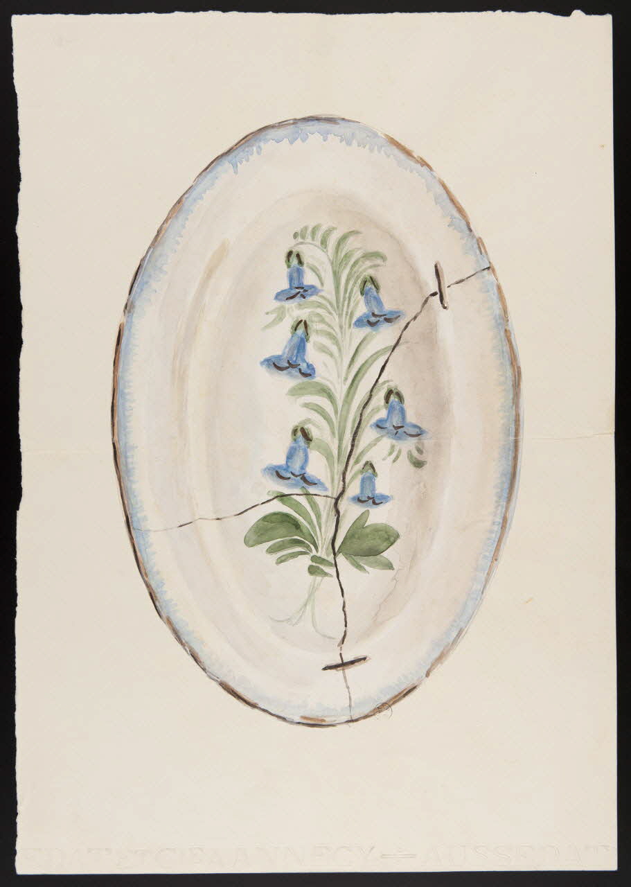 Jacques Pasquet dessin Décor de plat 1943 1943.15.3 Photo