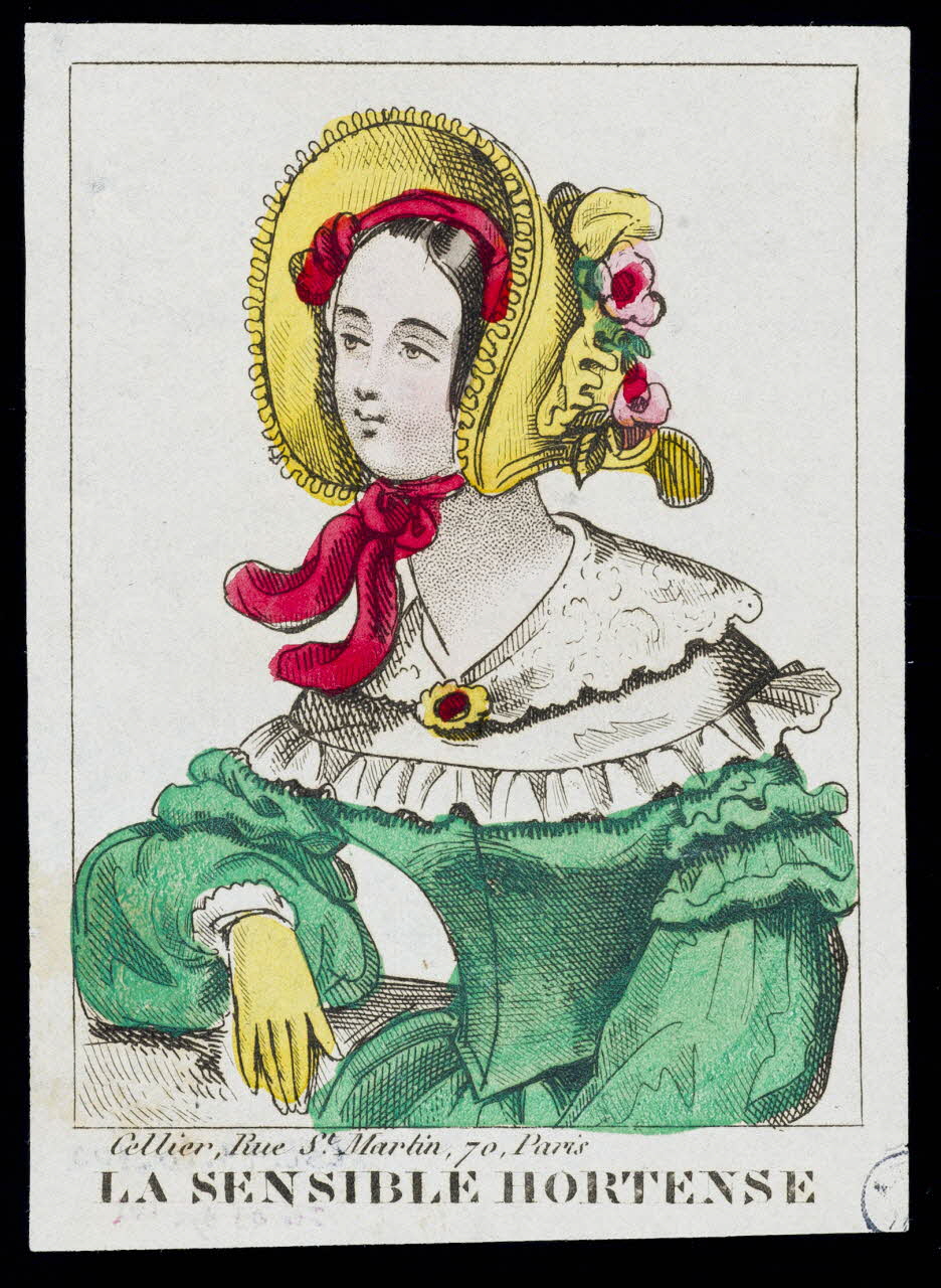 Cellier estampe LA SENSIBLE HORTENSE Paris 1845-1855 1943.16.102 Photo