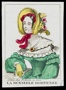 Cellier estampe LA SENSIBLE HORTENSE Paris 1845-1855 1943.16.102 Photo