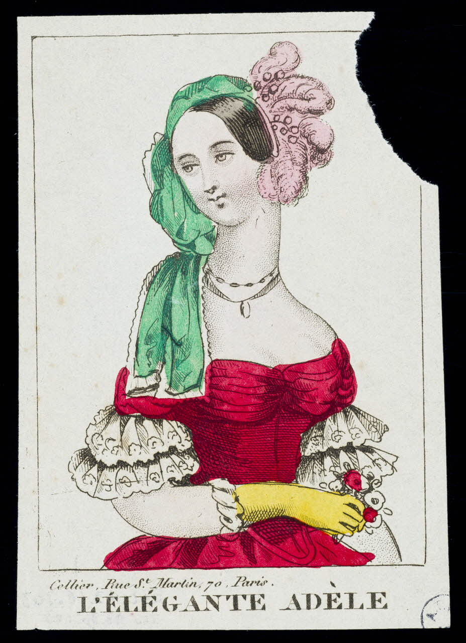 Cellier estampe L'ELEGANTE ADELE Paris 1845-1855 1943.16.103 Photo