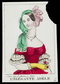 Cellier estampe L'ELEGANTE ADELE Paris 1845-1855 1943.16.103 Photo