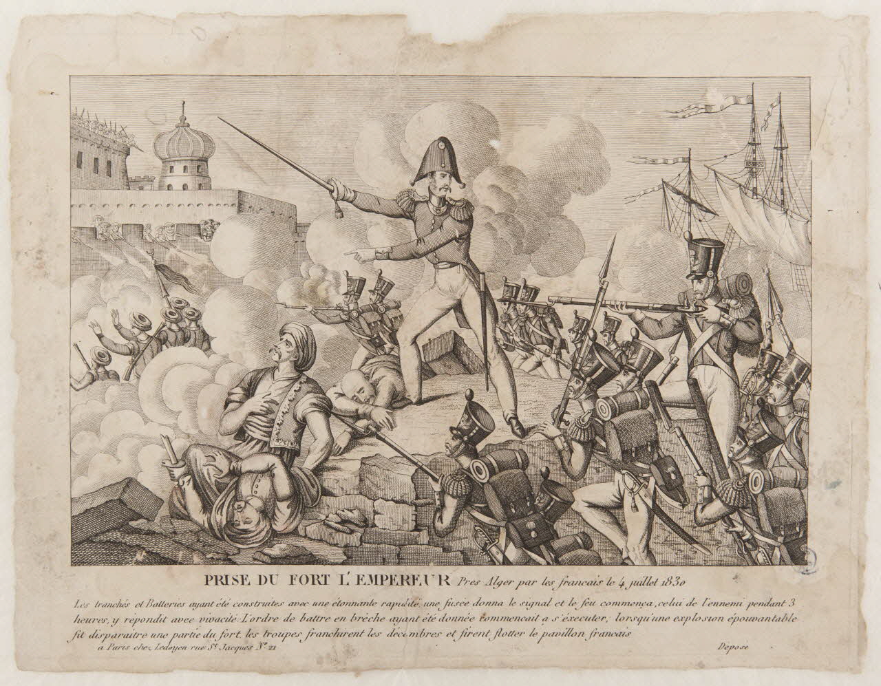Ledoyen pendant PRISE DU FORT L'EMPEREUR Paris 1830 1943.16.141 Photo