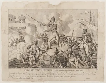 Ledoyen pendant PRISE DU FORT L'EMPEREUR Paris 1830 1943.16.141  Photo