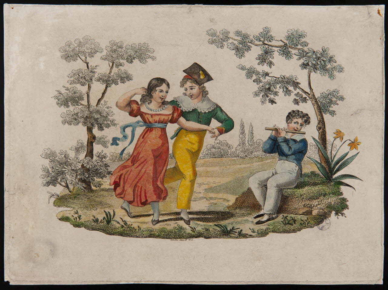 Caroline Naudet estampe Danse d'enfants 1823 1943.16.149  Photo