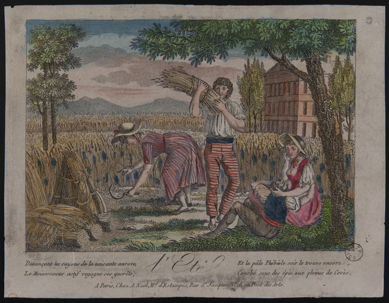 A. Noël estampe l'Eté Paris 1805-1815 1943.16.152 Photo