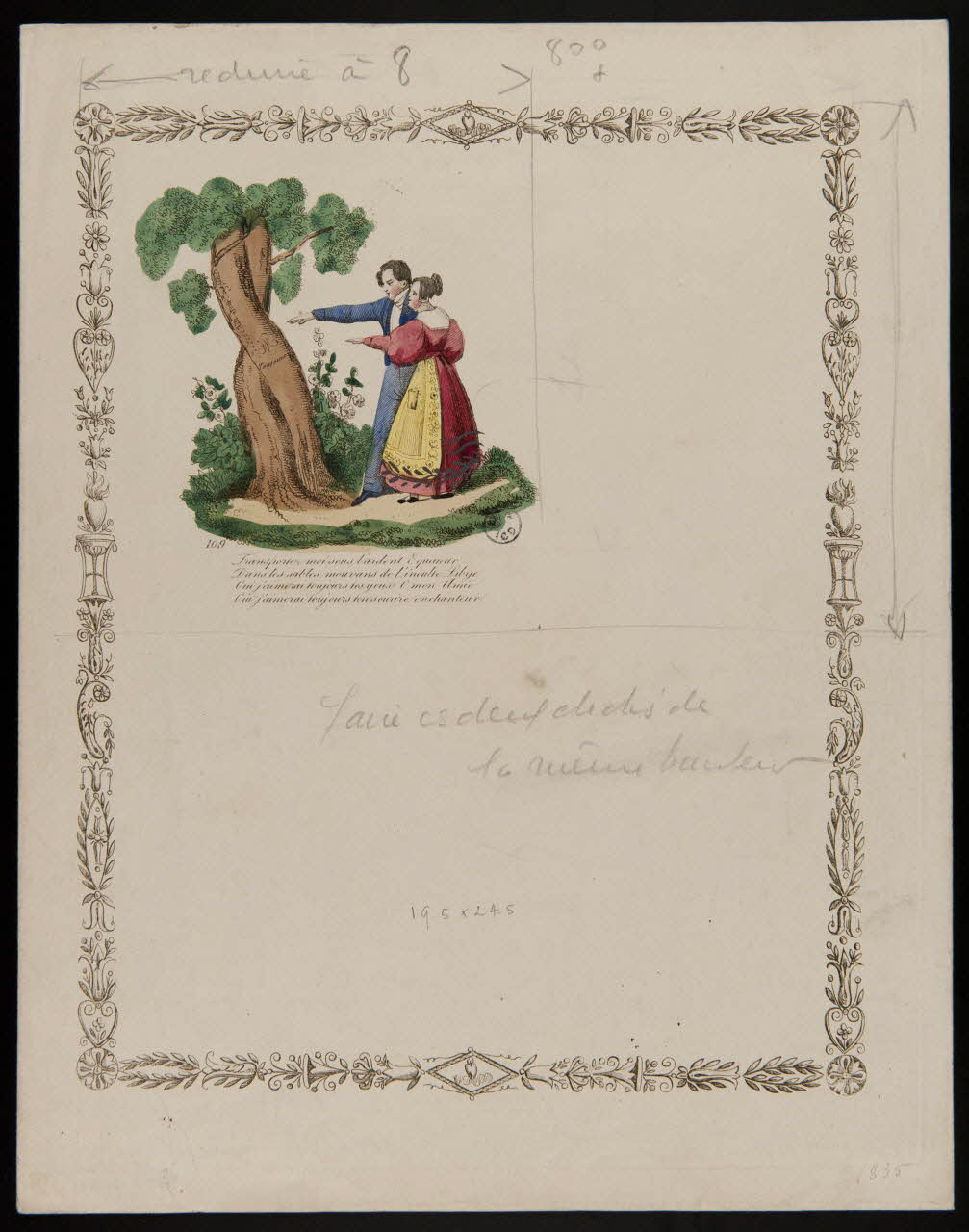 papier à lettre En tête de papier à lettres illustré 1835-1845 1943.16.179 Photo